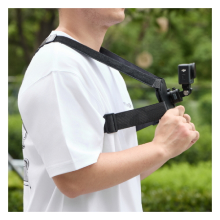 SmallRig 6305 - pasek, mocowanie POV, szelki na klatkę piersiową z adapterem mocowania do DJI Osmo Action 6 / Nano - przykład użycia